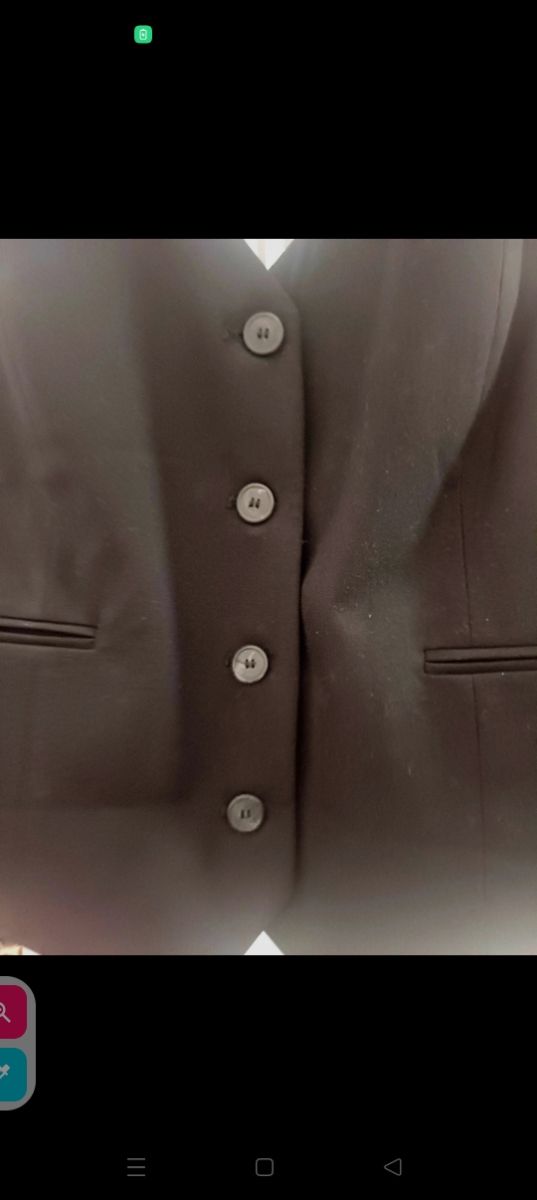 Chaleco Zara negro talla S