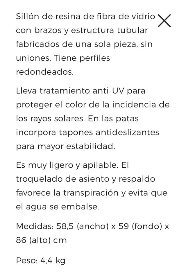 Sillas Bora Nardi blancas