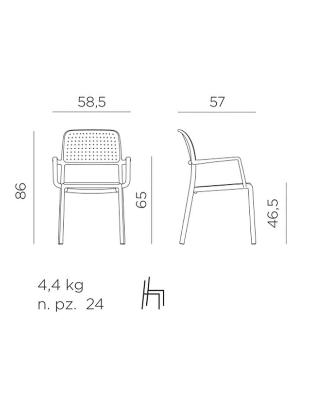 Sillas Bora Nardi blancas