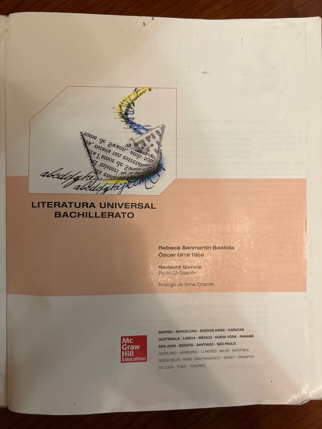 Literatura Universal. Bachillerato
