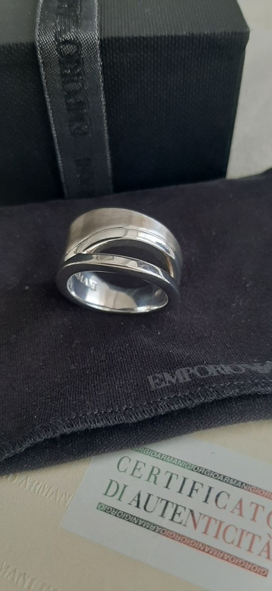 Anillo Emporio Armani plata
