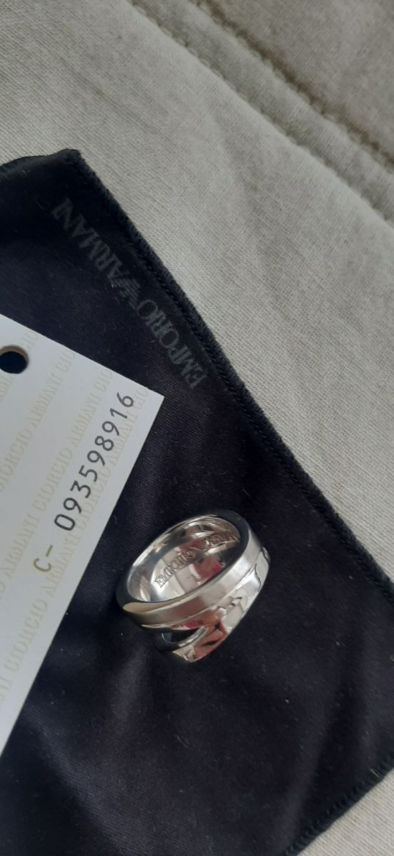 Anillo Emporio Armani plata