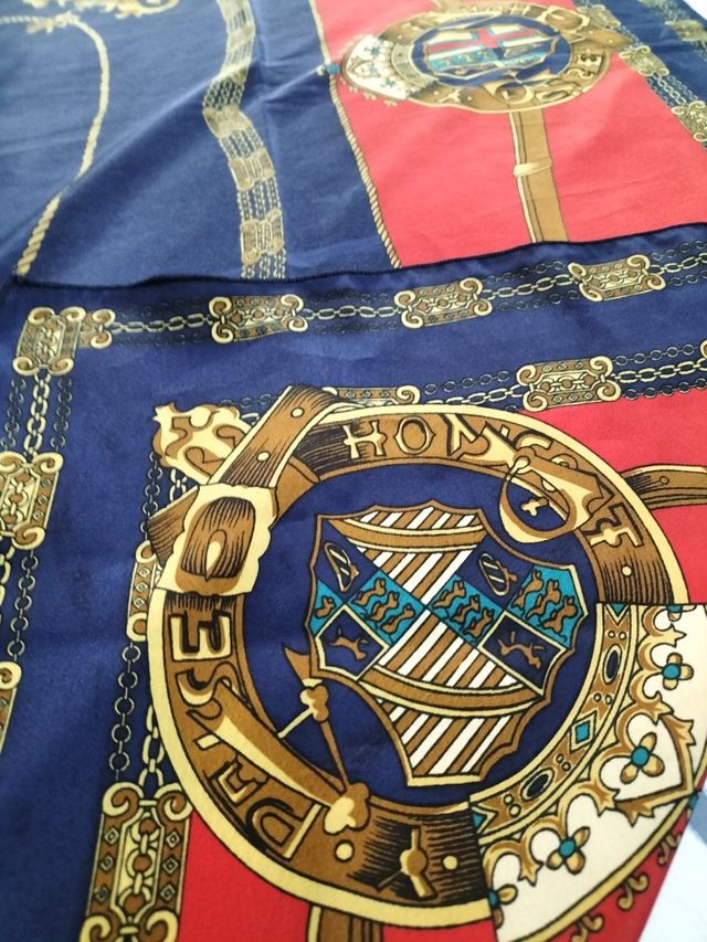 Foulard vintage seta multicolor