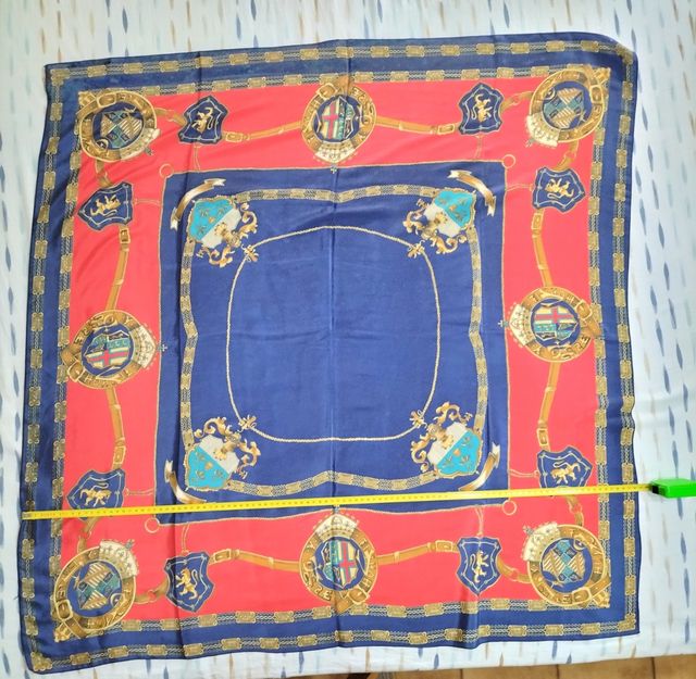 Foulard vintage seta multicolor