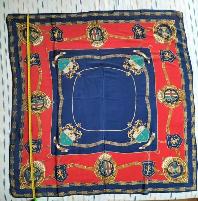 Foulard vintage seta multicolor