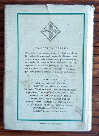 S. ZWEIG. FRANZ ANTON MESMER. BIOGRAFÍA. MEDICINA.