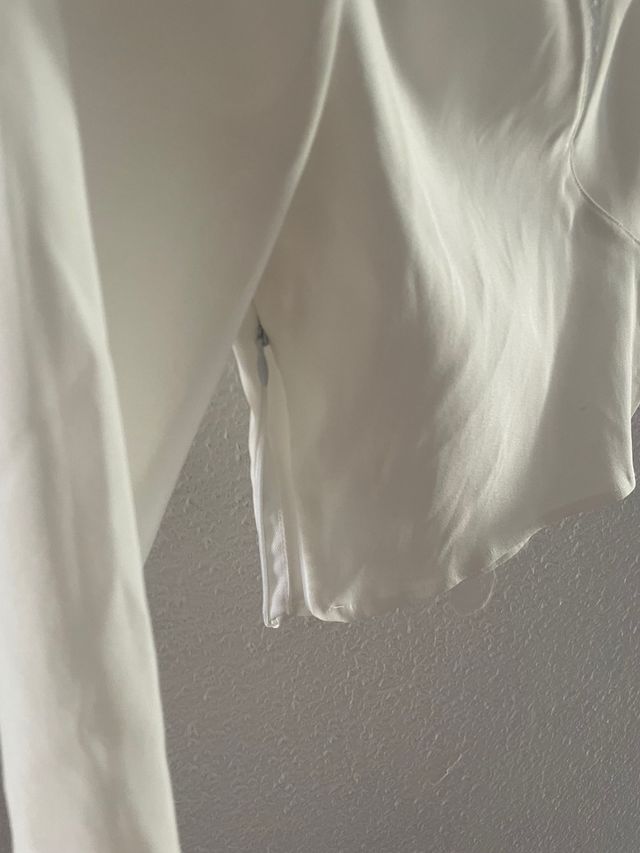 Top Stradivarius blanco - Talla L