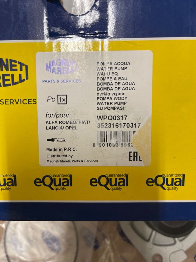 Pompa Acqua Magnetti Marelli VP00317