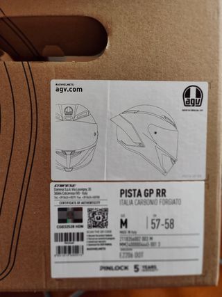 Casco AGV pista gp rr futuro carbonio italia 