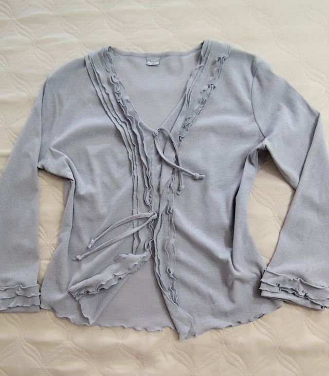 Jersei gris de algodon