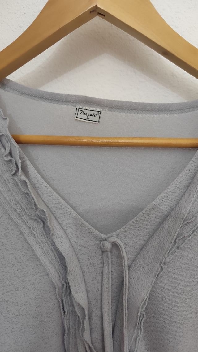 Jersei gris de algodon