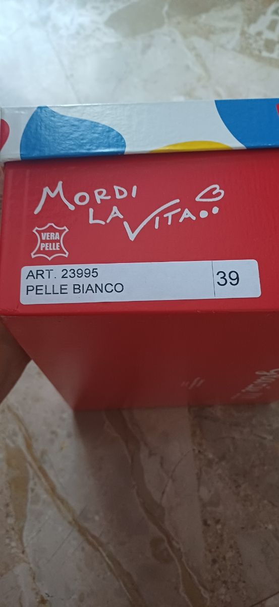 Sandali Mordi la vita bianchi n.39