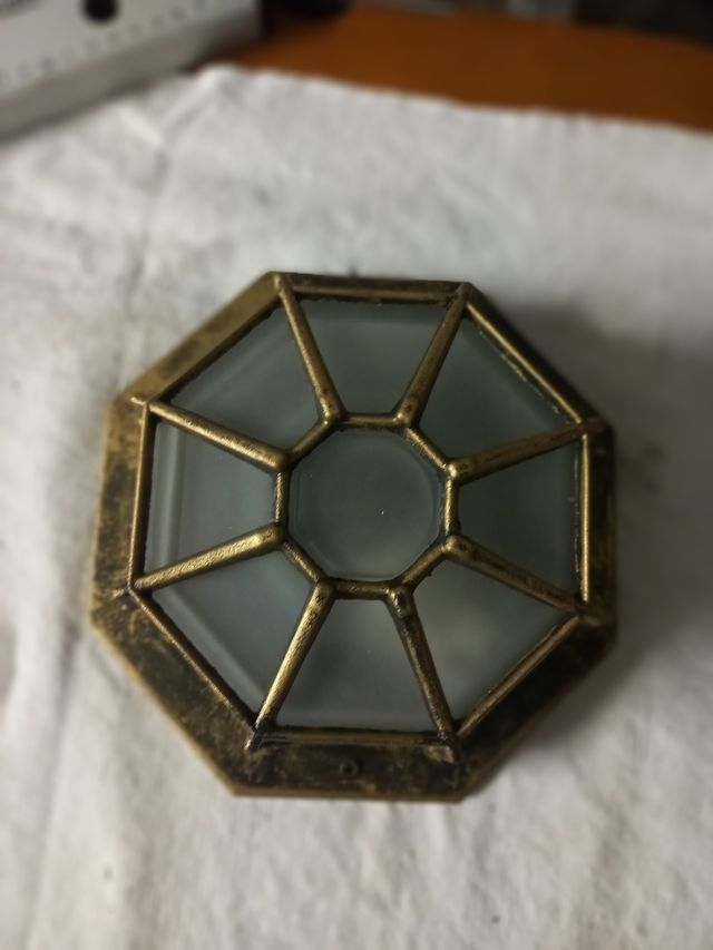 Lampada metallo vetro 