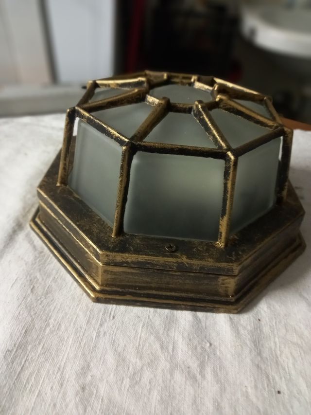 Lampada metallo vetro 