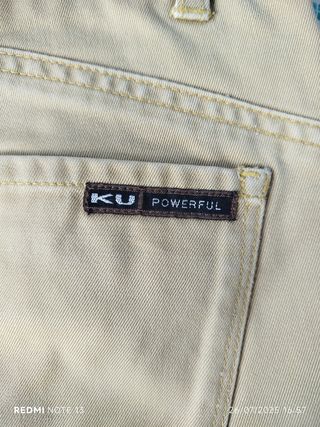 Jeans Key Up beige tg M