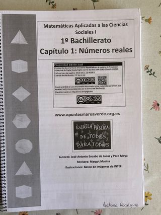 Cuaderno de matemáticas aplicadas a las CCS 1ºbach