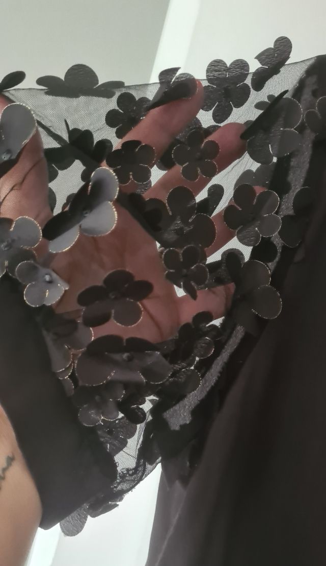 Blusa SHEIN nera a maniche corte