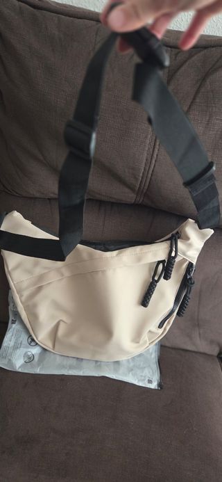 Bolso bandolera beige