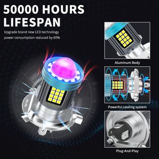 Faro LED Moto 5000h - 360°