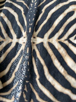 Camiseta cebra beige y negra