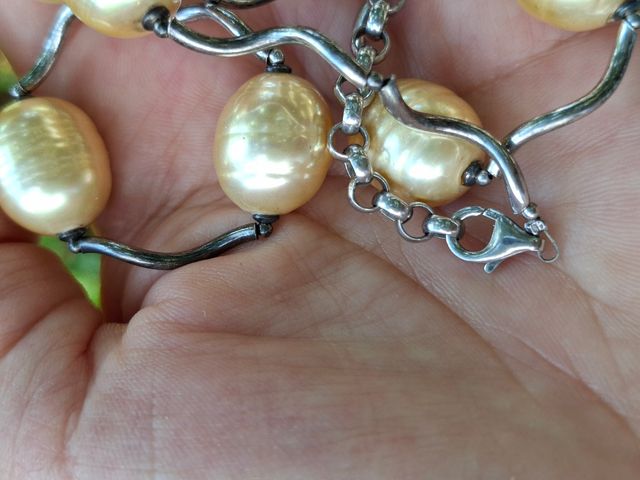Collana Perle naturali e Argento 925