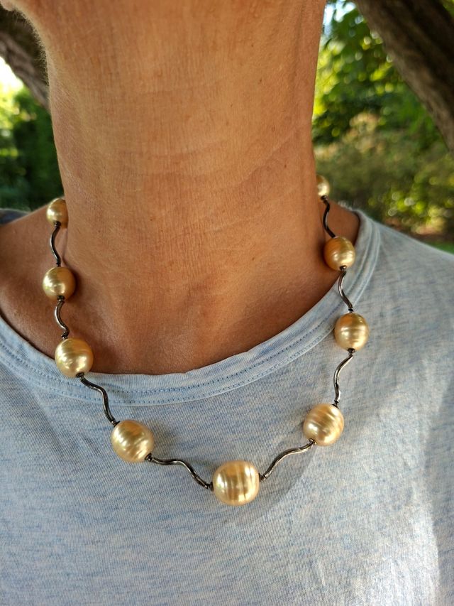 Collana Perle naturali e Argento 925