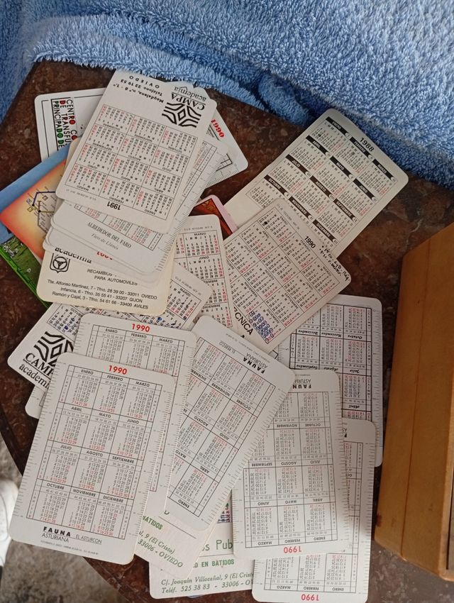 38 Calendarios Bolsillo Antiguos
