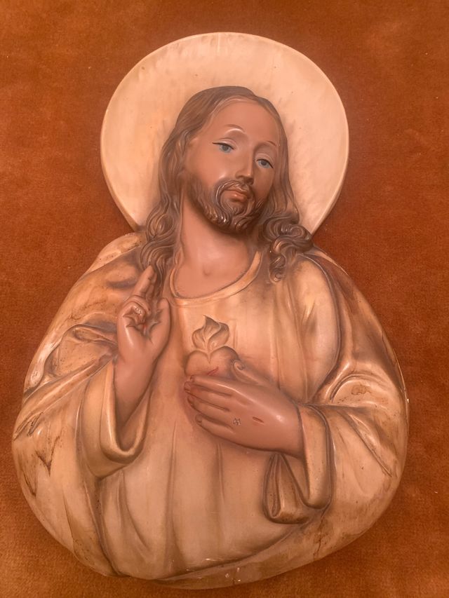Sagrado Corazón de Jesús - relieve cerámico