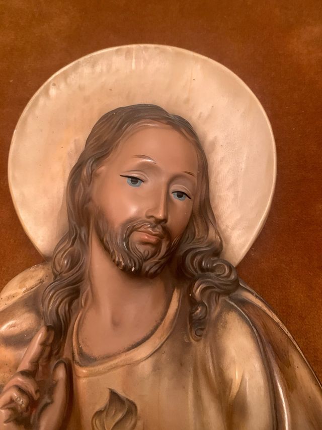 Sagrado Corazón de Jesús - relieve cerámico