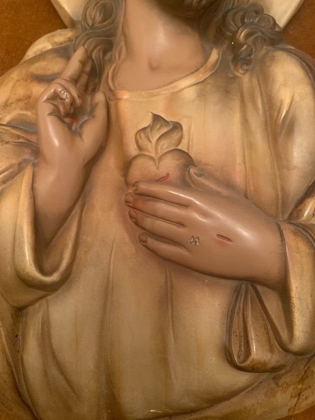 Sagrado Corazón de Jesús - relieve cerámico