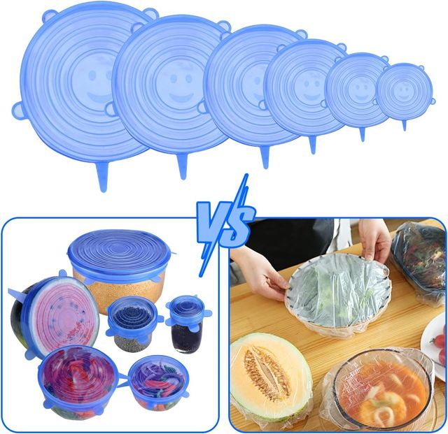 Coperchi Silicone Cucina - 6pz