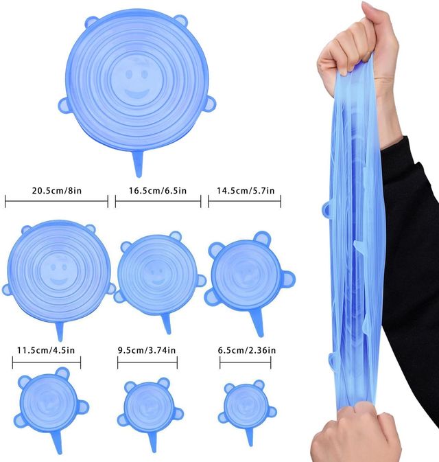 Coperchi Silicone Cucina - 6pz