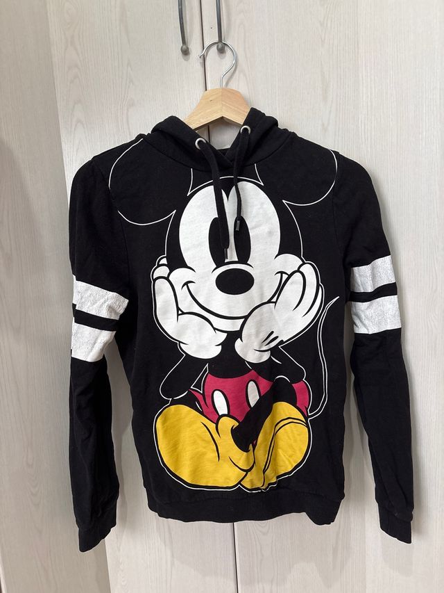 Sudadera Mickey Mouse - Negra c/Blanco