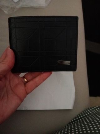 Cartera hombre negra - Piel