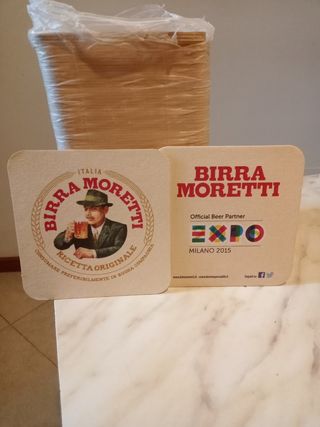 Sottobicchieri Birra Moretti Expo 2015
