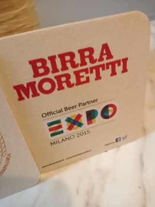 Sottobicchieri Birra Moretti Expo 2015