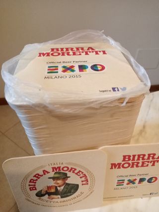 Sottobicchieri Birra Moretti Expo 2015
