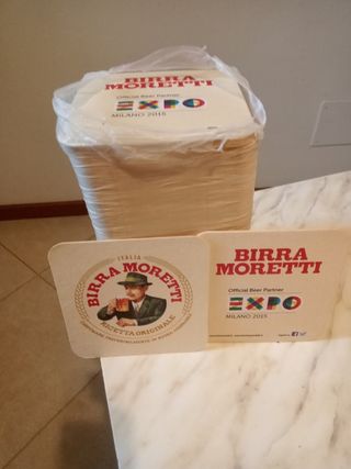 Sottobicchieri Birra Moretti Expo 2015