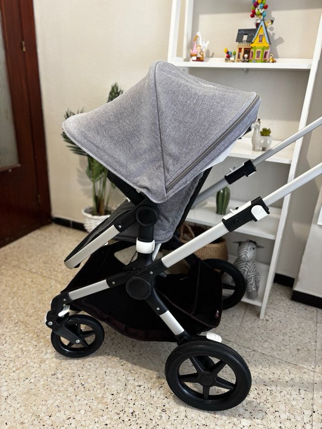 Bugaboo Fox Gris, silla y capazo