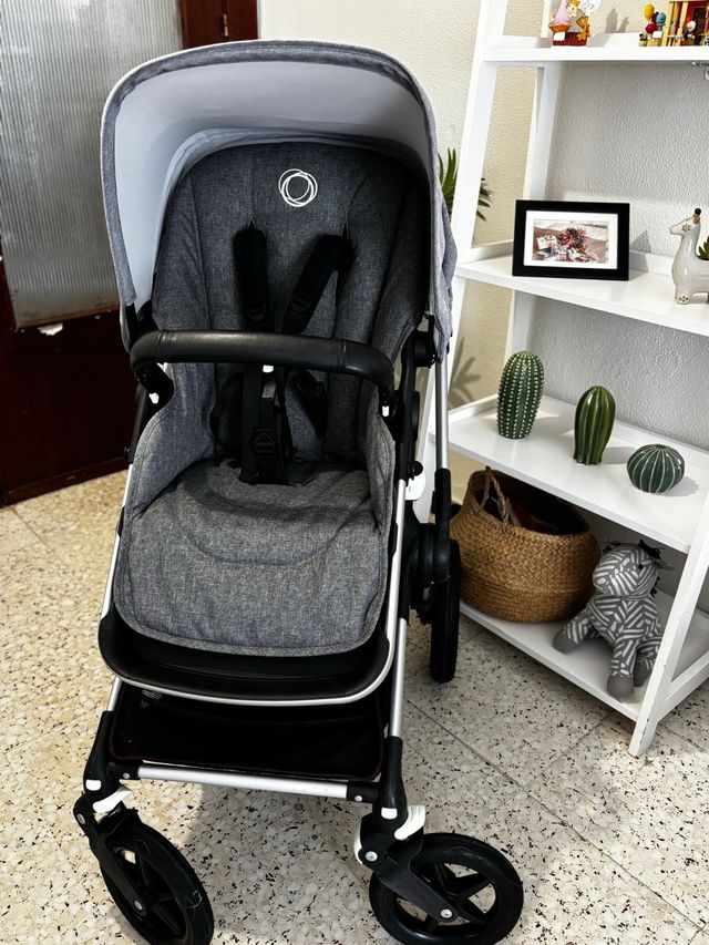Bugaboo Fox Gris, silla y capazo