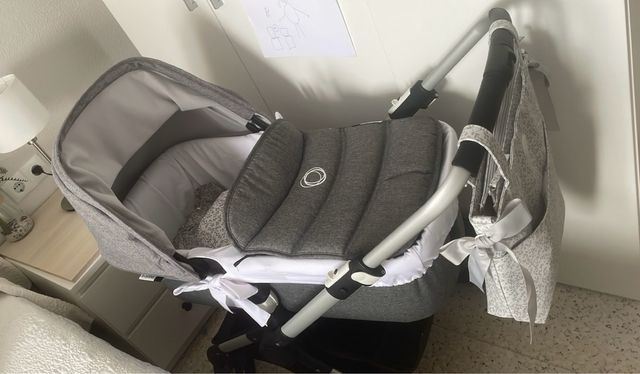 Bugaboo Fox Gris, silla y capazo