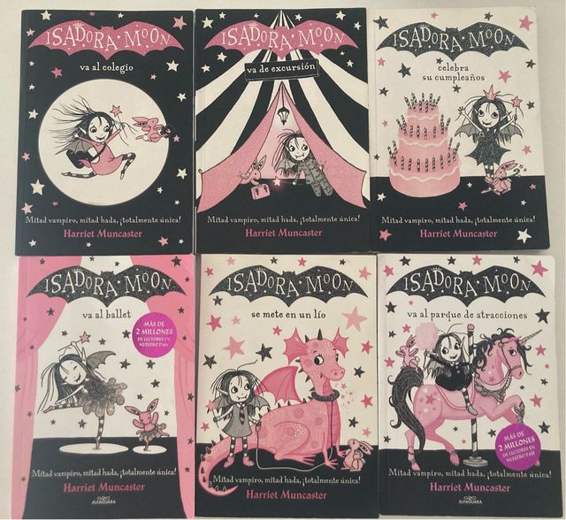 Isadora Moon. Títulos 1, 2, 3, 4, 5 y 7.