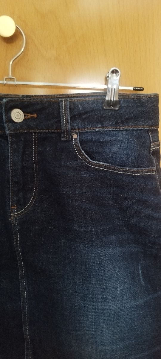 Falda vaquera Tex M (38) azul