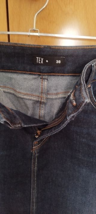 Falda vaquera Tex M (38) azul
