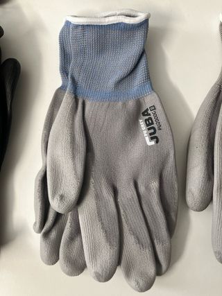11 pares Guantes JUBA trabajo - varias tallas