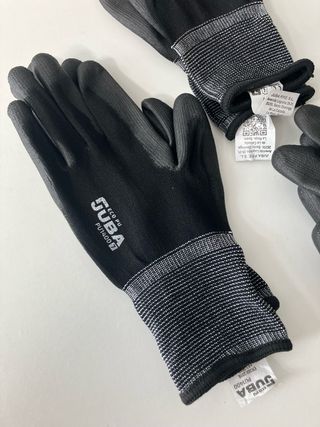 11 pares Guantes JUBA trabajo - varias tallas