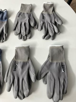 11 pares Guantes JUBA trabajo - varias tallas