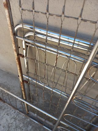 Cuna antigua acero inoxidable