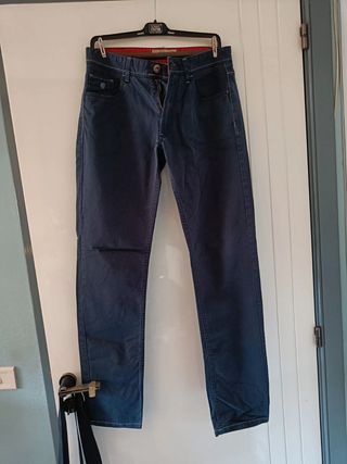 Pantaloni estivi blu Cotton&Silk