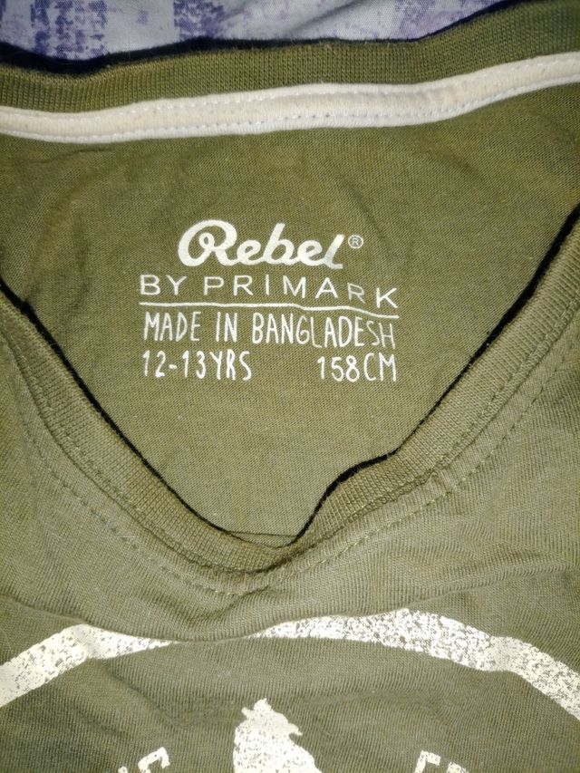 Camiseta Rebel Primark 12-13 años